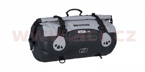 vodotěsný vak Aqua T-70 Roll Bag, OXFORD (šedý/černý, objem 70 l)